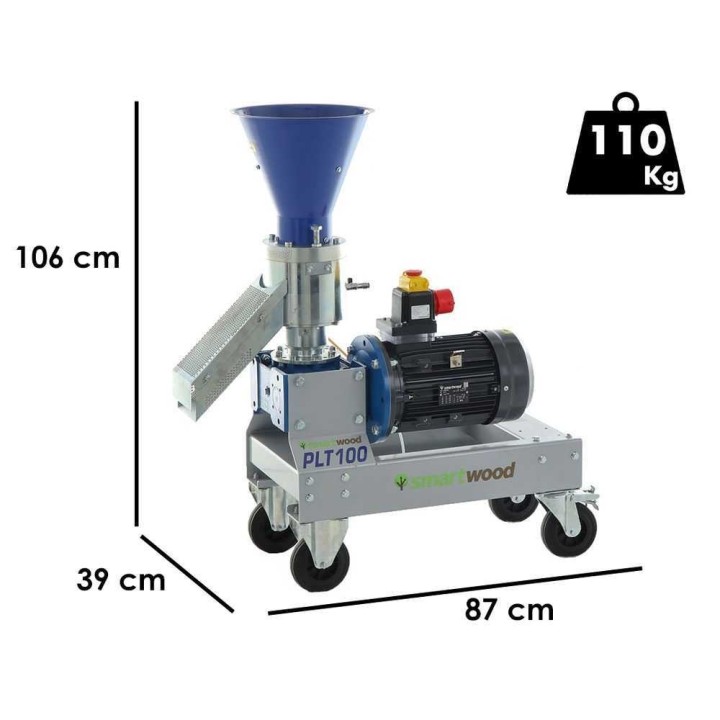Smartwood PLT-100 sähköpellettikone, kolmivaiheinen 400 V, 60–70 kg/h