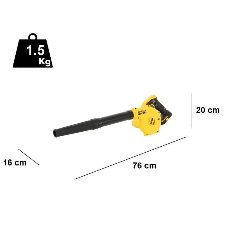 Stanley SFMCBL01B-XJ akkukäyttöinen puhallin, 18 V, ilman akkua ja laturia