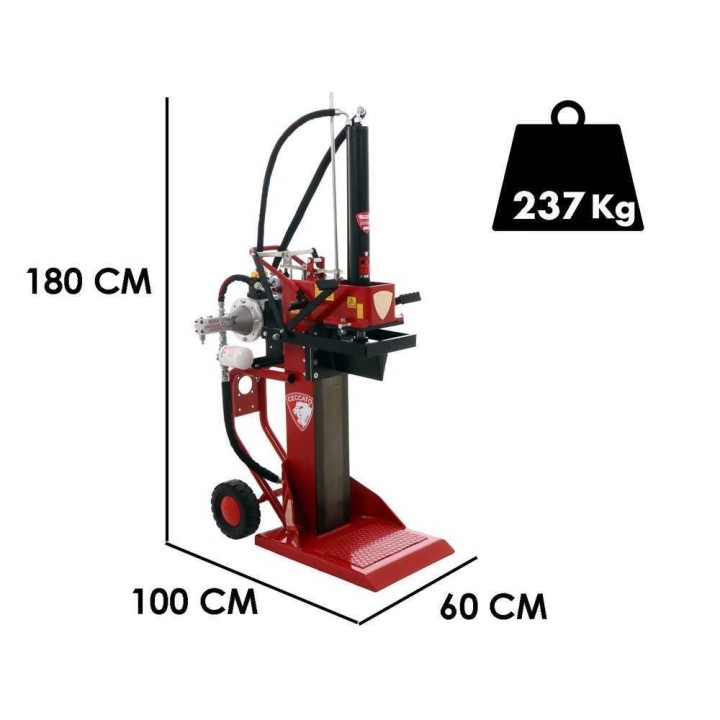Ceccato Olindo Bull SPLE13T-650 pystymallinen halkomakone, 13 t, 400 V