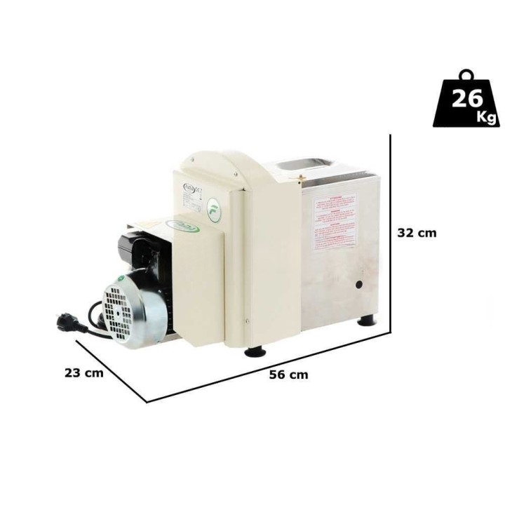 Fama Industrie Media 2-in-1-pastakone, 370 W, 230 V, enintään 8 kg/h