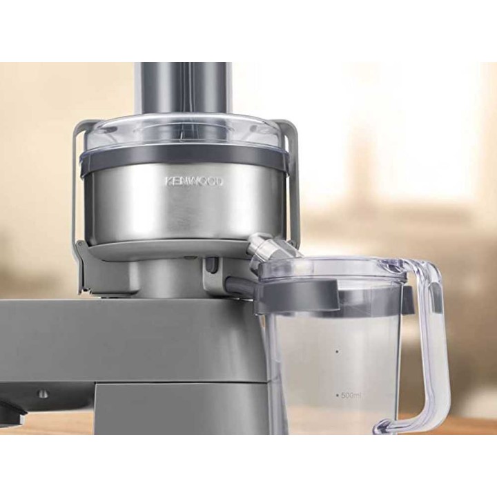 Kenwood AT641 mehustinlisäosa, hidas puristus, muovi ja ruostumaton teräs