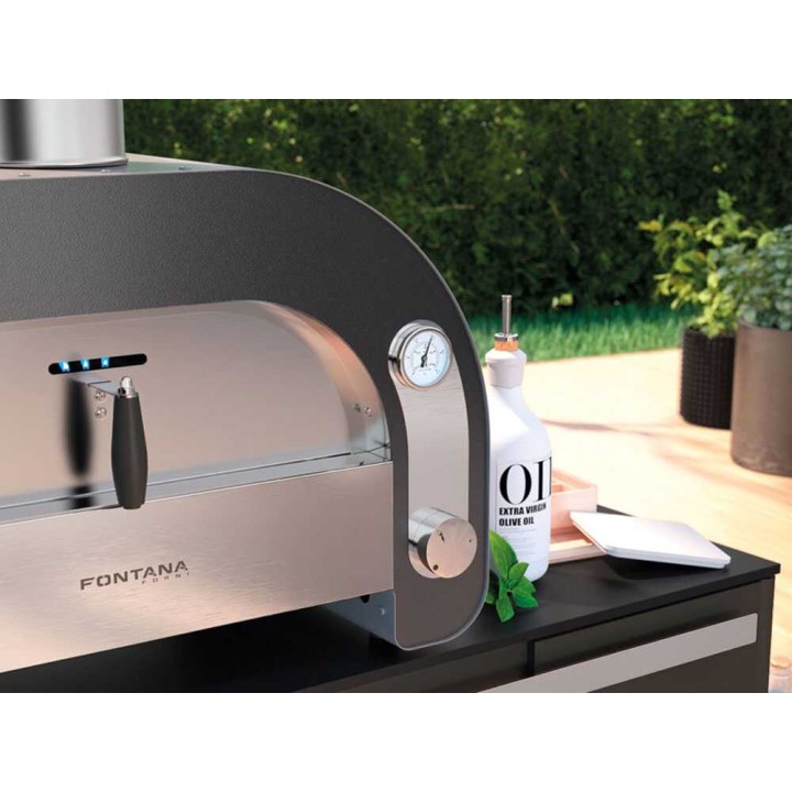 Fontana Maestro 40 kaasupizzauuni ulkokäyttöön, 7 kW, 1 pizza
