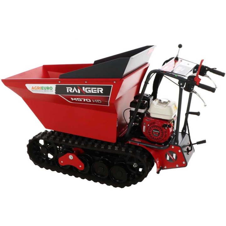 RANGER M570 HD telaketjudumper, Honda GX200, 6,5 HP, 500 kg, hydraulinen kippaus