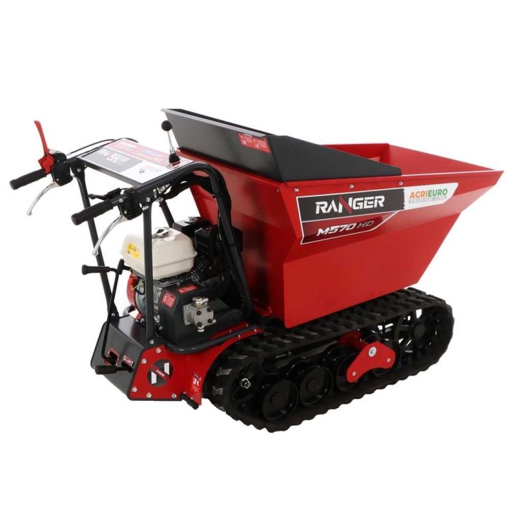 RANGER M570 HD telaketjudumper, Honda GX200, 6,5 HP, 500 kg, hydraulinen kippaus