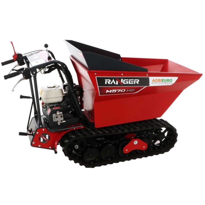 RANGER M570 HD telaketjudumper, Honda GX200, 6,5 HP, 500 kg, hydraulinen kippaus