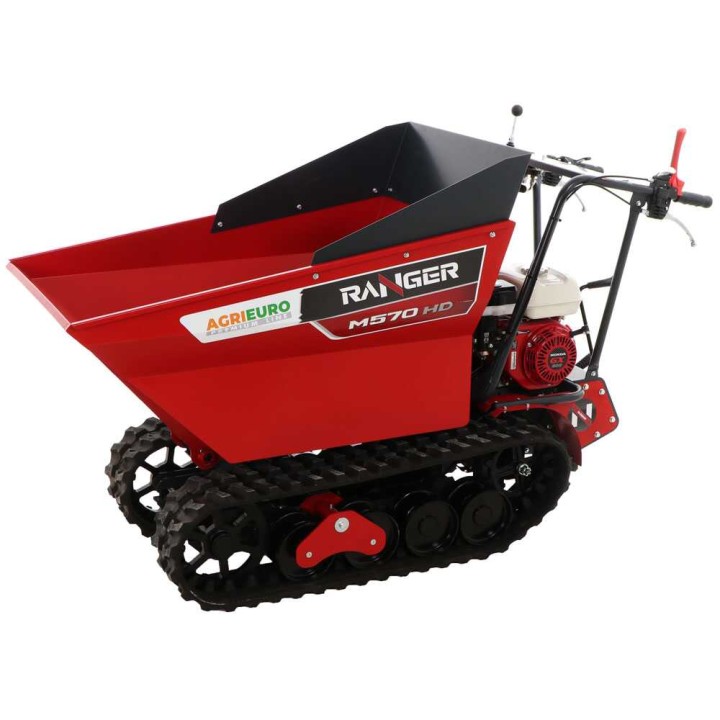 RANGER M570 HD telaketjudumper, Honda GX200, 6,5 HP, 500 kg, hydraulinen kippaus