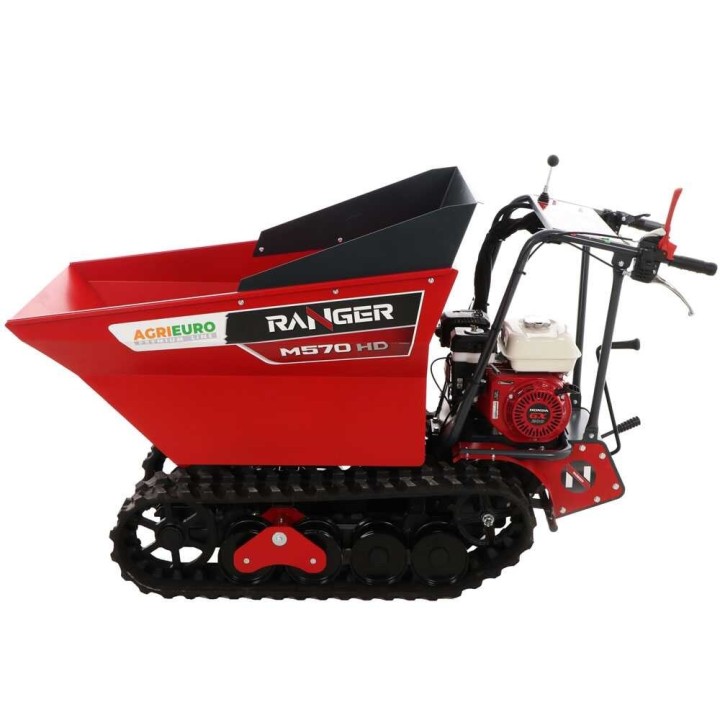 RANGER M570 HD telaketjudumper, Honda GX200, 6,5 HP, 500 kg, hydraulinen kippaus