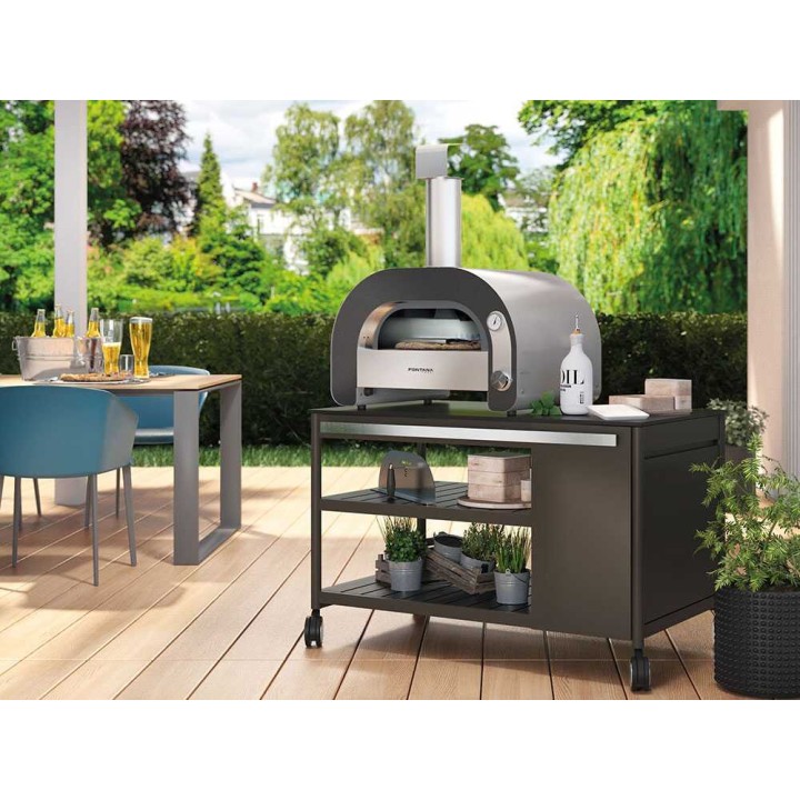 Fontana Maestro 60 kaasupizzauuni, 9 kW, 2 pizzaa, ulkokäyttöön