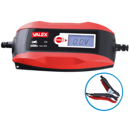 Valex LCD Power Battery akkulaturi ja ylläpitäjä 6 12 V 4 A LCD näyttö