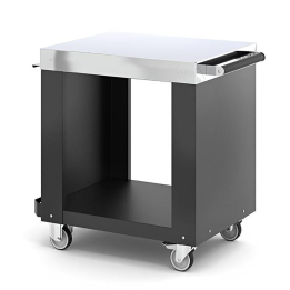 Fontana PIZZETTA DESK pizzauunin tukipöytä 75 60 cm pyörät ja pidikkeet