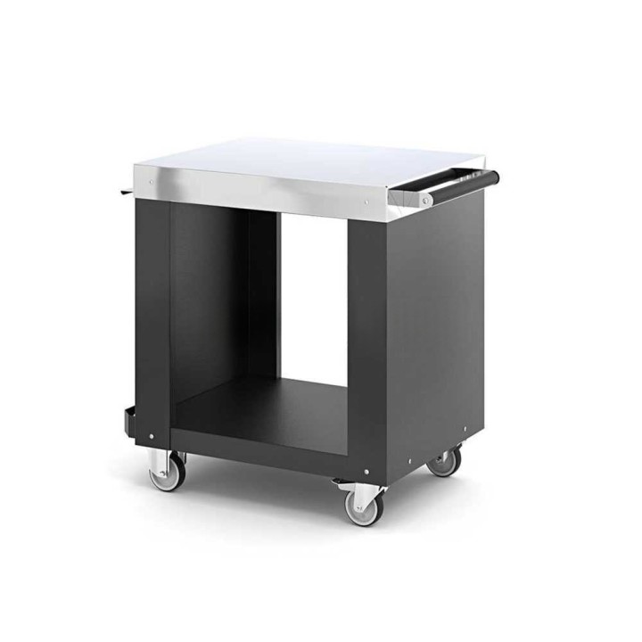 Fontana PIZZETTA-DESK pizzauunin tukipöytä, 75 × 60 cm, pyörät ja pidikkeet