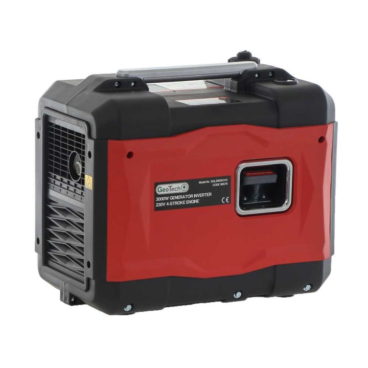 GeoTech SQL3000i EVO invertterigeneraattori, 2,9 kW, 230 V, bensiini