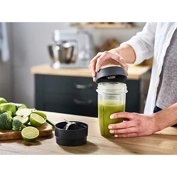Kenwood KAH740PL tehosekoitinlisäosa yleiskoneeseen, ruostumattomat terät
