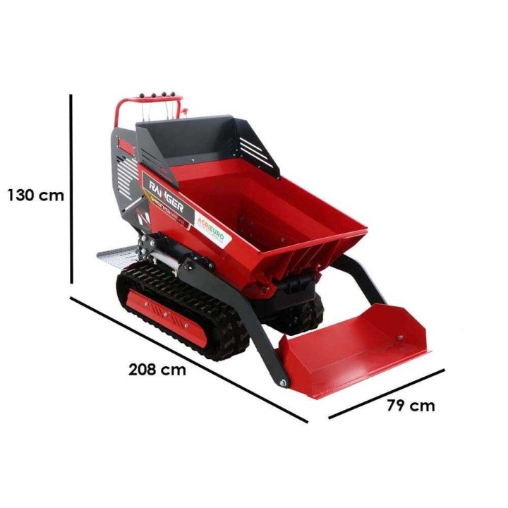 RANGER H570 HDP tela-alustainen dumper, Honda GX200, hydrostaattinen vaihteisto, 500 kg