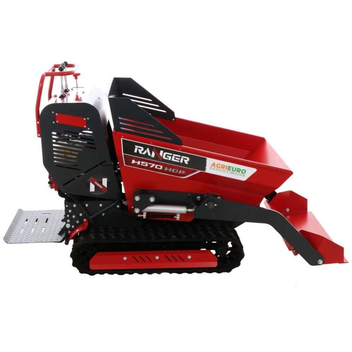 Ranger H570 HDP-E telavetoinen dumpp erikärry, Honda GX200, 6,5 HP, 500 kg