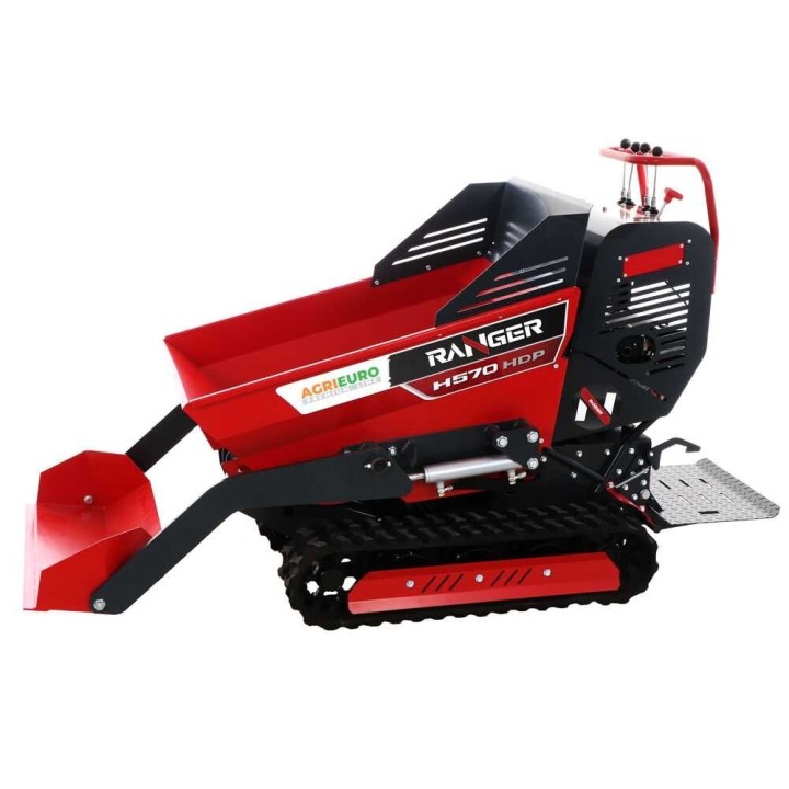 Ranger H570 HDP-E telavetoinen dumpp erikärry, Honda GX200, 6,5 HP, 500 kg
