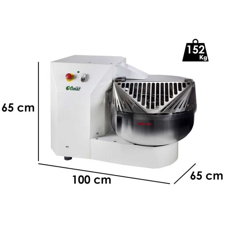 FIMAR FF30N haarukkataikinakone, 30 kg, 35 l, kolmivaiheinen 400 V
