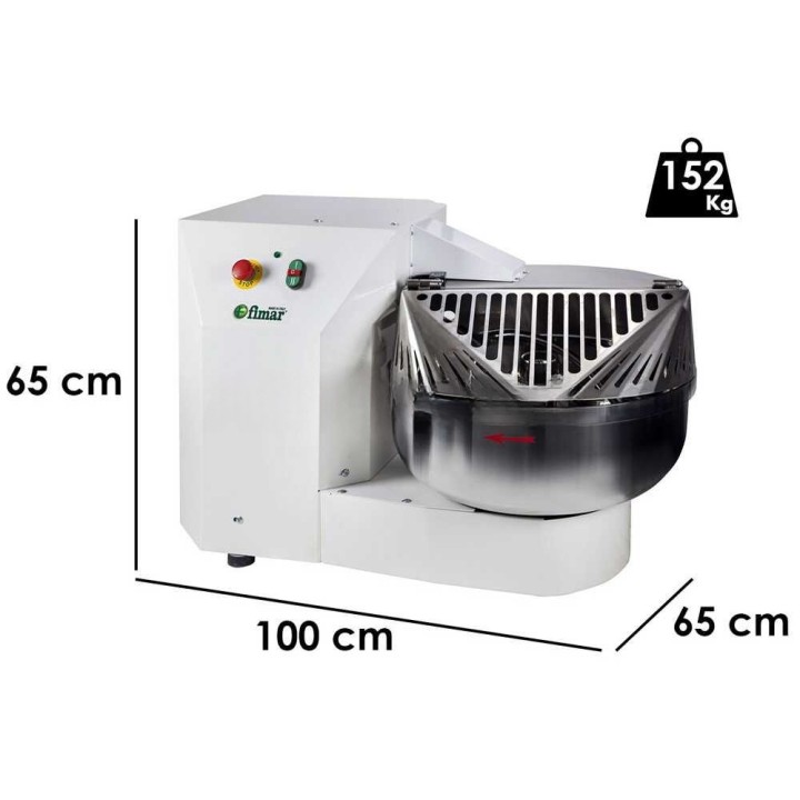 FIMAR FF30N 2VV haarukkataikinakone, 30 kg, 35 l, 400 V, 2 nopeutta