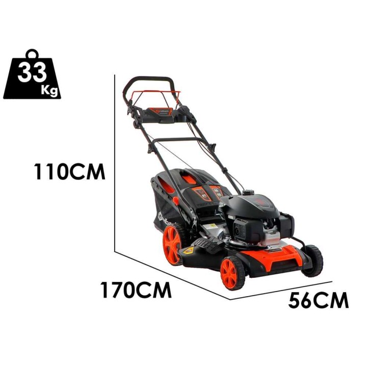 Redback S511VHY 4-in-1-bensiiniruohonleikkuri, Honda GCVx200, 6,5 HP, 50 cm