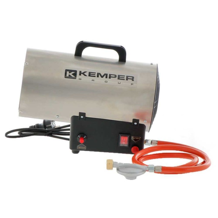 Kemper 65311 INOX kaasukäyttöinen kuumailmageneraattori, 10 kW, 230 V