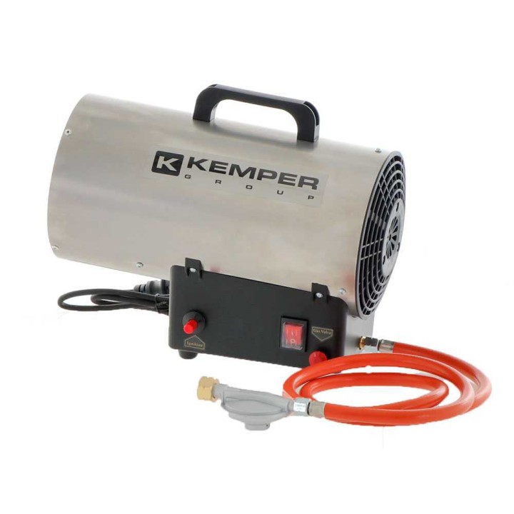 Kemper 65311 INOX kaasukäyttöinen kuumailmageneraattori, 10 kW, 230 V