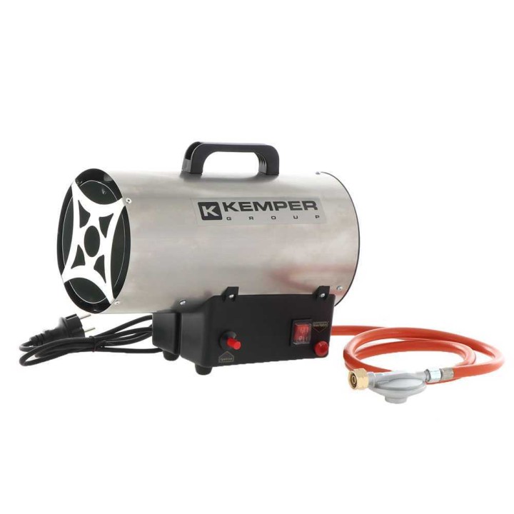 Kemper 65311 INOX kaasukäyttöinen kuumailmageneraattori, 10 kW, 230 V