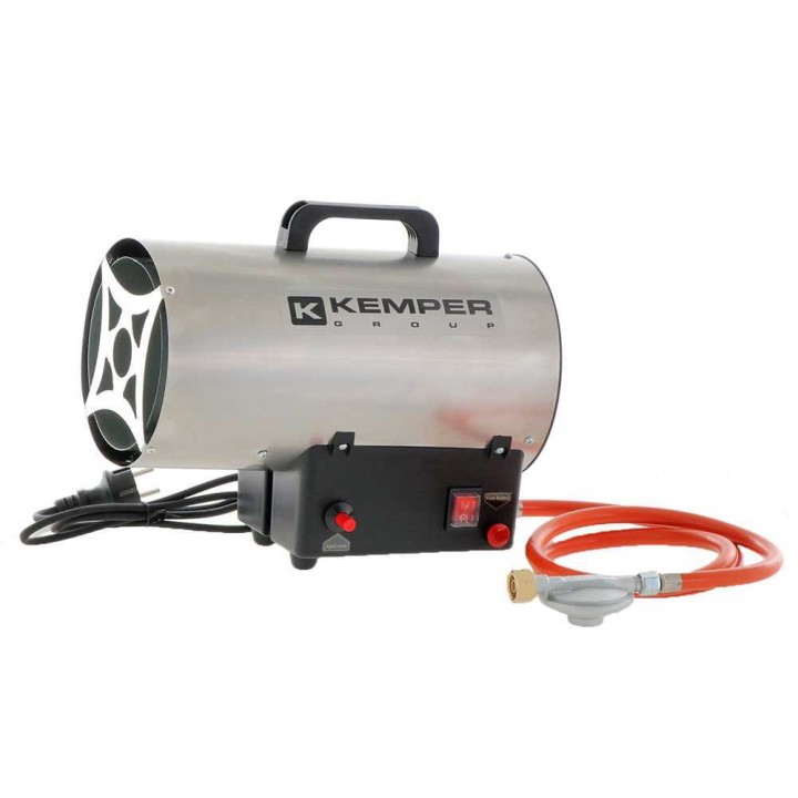 Kemper 65311 INOX kaasukäyttöinen kuumailmageneraattori, 10 kW, 230 V
