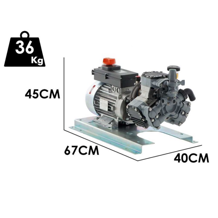 Comet MTP P40/20 EL MNF sähköinen kalvopumppu, 3 HP, 42 l/min, kemikaaleille