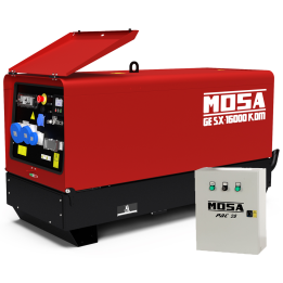 MOSA GE SX 16000 KDM dieselgeneraattori 14 4 kW yksivaiheinen ATS