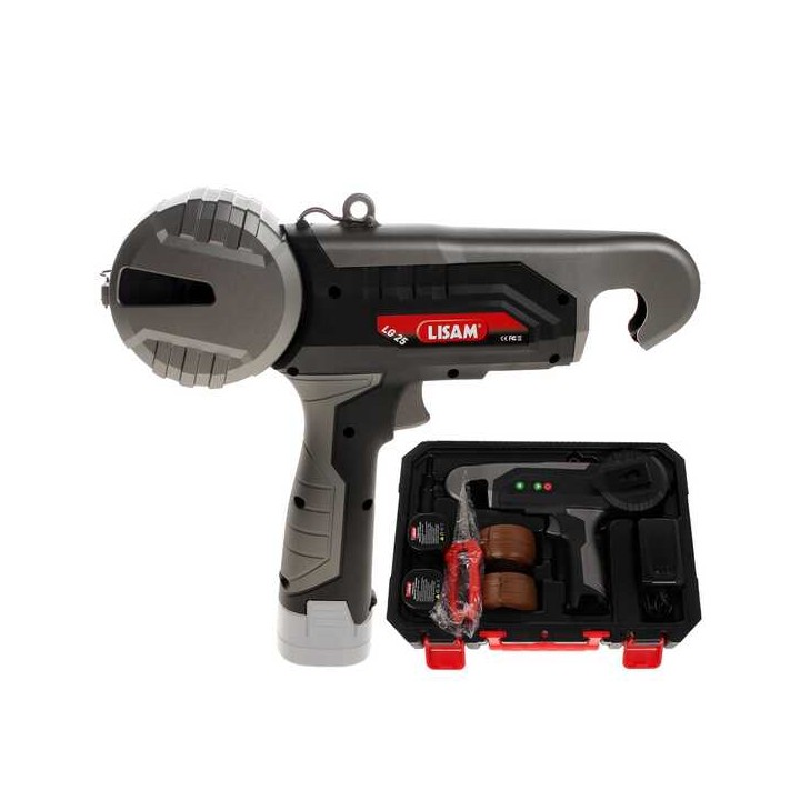 Lisam LG 25 akkukäyttöinen sidontalaite 25 mm 2 16 8 V 2 Ah