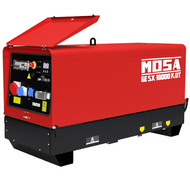MOSA GE SX 18000 KDT äänieristetty dieselgeneraattori 14 4 kW