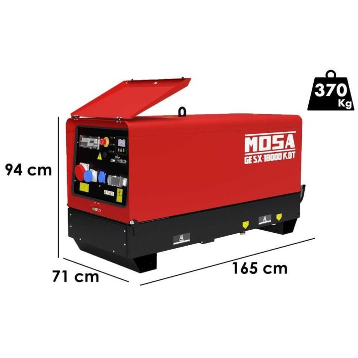 MOSA GE SX 18000 KDT ATS dieselgeneraattori, 13,2 kW, 400 V