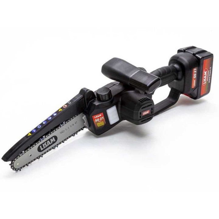 Lisam SG 21 -akkupuunoksasaha, 20 cm, 2 × 18 V 4 Ah-akku