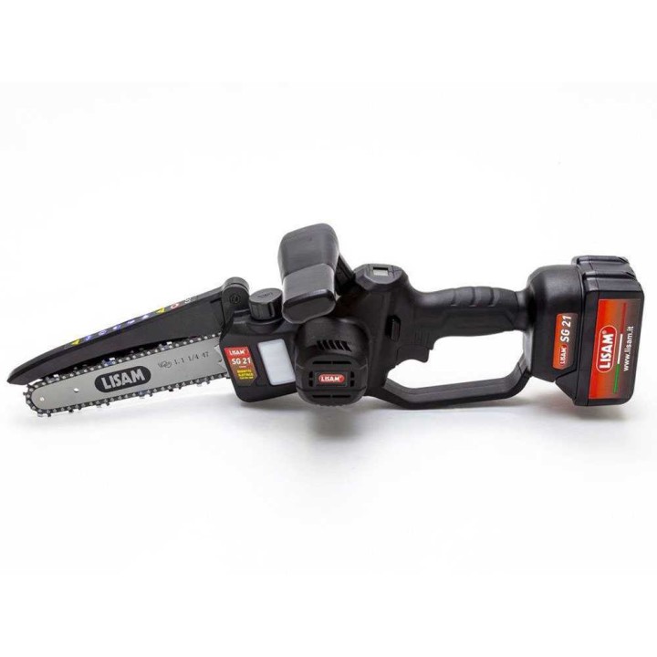 Lisam SG 21 -akkupuunoksasaha, 20 cm, 2 × 18 V 4 Ah-akku