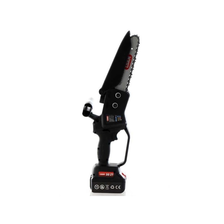 Lisam SG 21 -akkupuunoksasaha, 20 cm, 2 × 18 V 4 Ah-akku