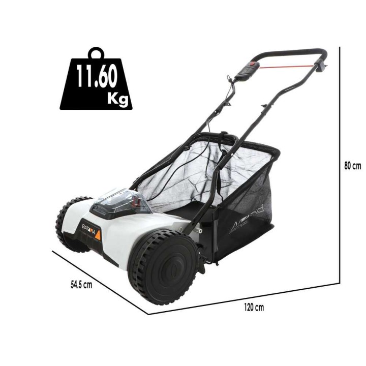 Batavia BT-CLM001 akkukäyttöinen kelaleikkuri, 18 V, 2 Ah, 38 cm