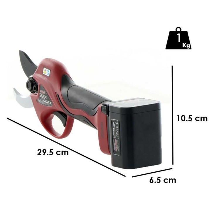 Archman FE08-32 sähköoksasakset, 2 × 16,8 V, 2 Ah, 32 mm