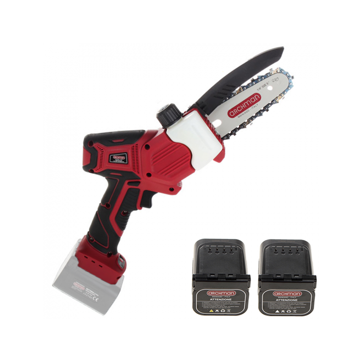 Archman PE02 akkukäyttöinen oksasaha 350 W 15 cm 2 akkua
