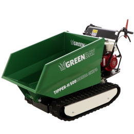 TIPPER H 500 telaketjudumppperi Honda GX270 9 HP 500 kg hydraulinen kippilava
