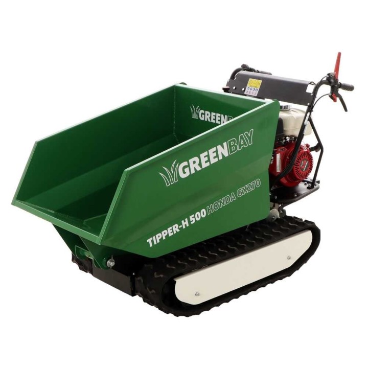 TIPPER-H 500 telaketjudumppperi Honda GX270, 9 HP, 500 kg, hydraulinen kippilava