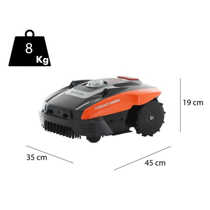 Yard Force Compact 300RBS robottiruohonleikkuri, 20 V, 300 m², 16 cm