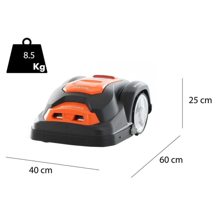 Yard Force SA650B robot-ruohonleikkuri, 28 V, 650 m²