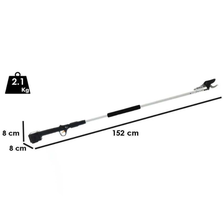 Volpi KV151 akkukäyttöiset oksasakset varrella, 21,6 V, 2 × 4 Ah