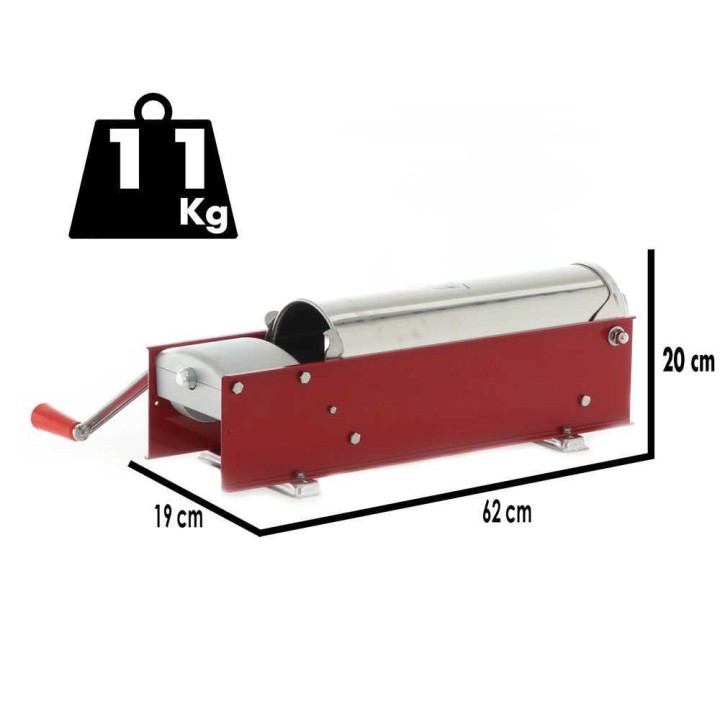 Tre Spade Mod. 7 manuaalinen täyttökone, 7 kg, 2 nopeutta, ruostumaton teräs