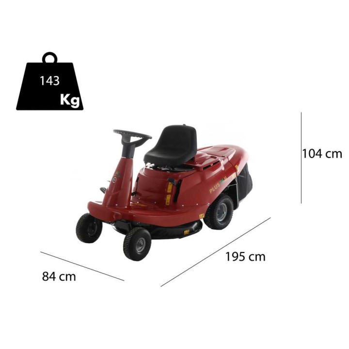 Line Plus 76 H ajettava ruohonleikkuri, Loncin EURO 352, 76 cm, 14 HP