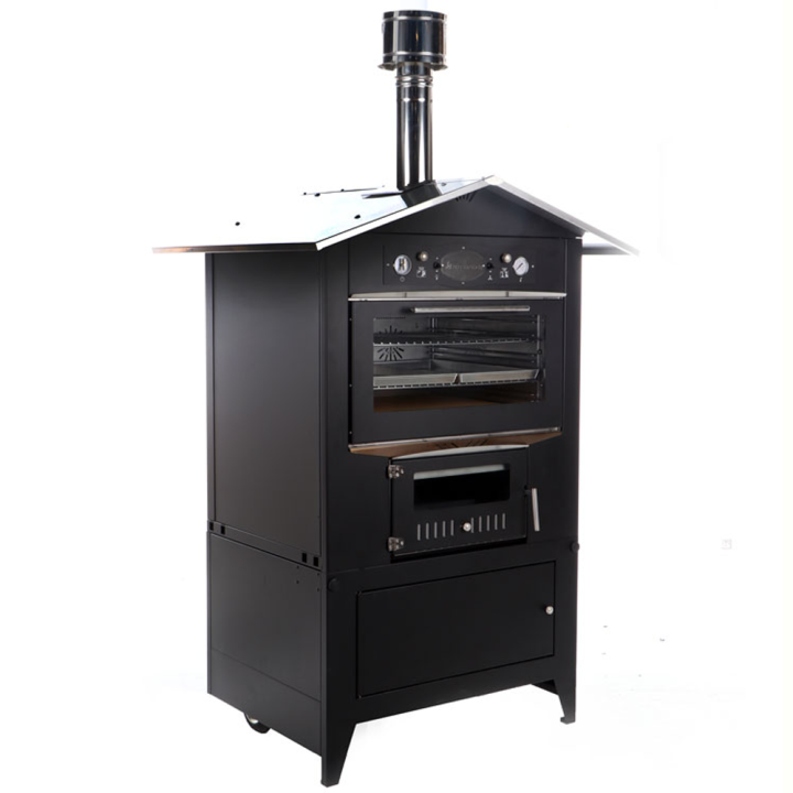 Sedicinoni 80 Black puulämmitteinen ulkouuni 3 paistotasoa 73 63 39 cm