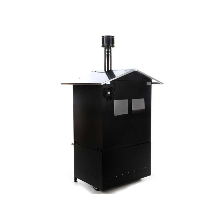 Sedicinoni 80 Black puulämmitteinen ulkouuni, 3 paistotasoa, 73 × 63 × 39 cm
