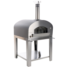 Seven Italy Ade Antracite kaasupizzauuni kärryllä 80 80 cm 5 pizzaa
