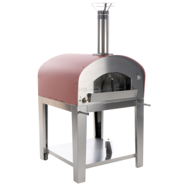 Seven Italy Ade Rosso kaasupizzauuni kärryllä 80 80 cm 5 pizzaa