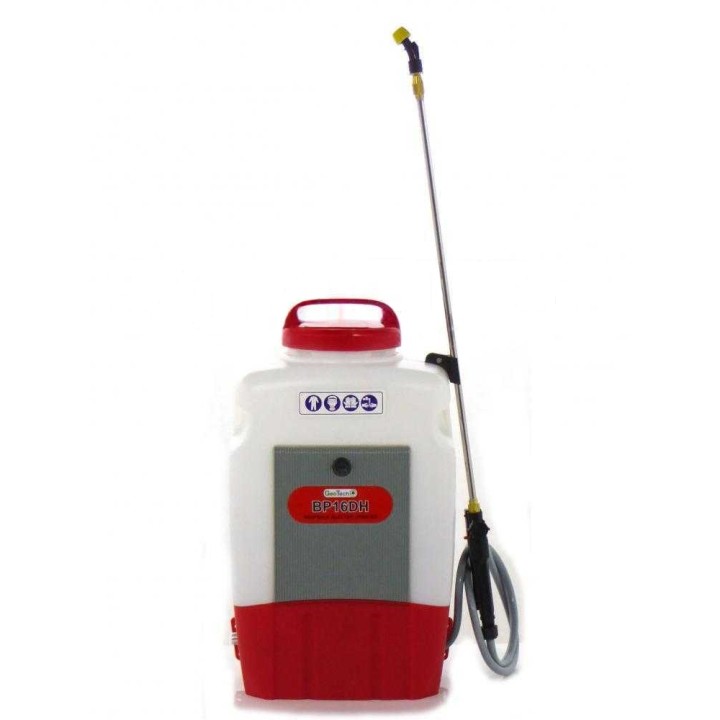 GeoTech BP16DH akkuruisku, 16 l, 12 V, 8 Ah, 4 l/min